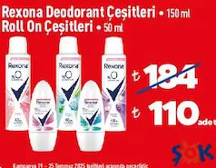 REXONA DEODORANT/ROLL ON ÇEŞİTLERİ